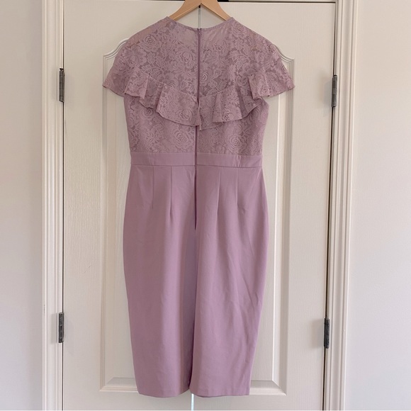 ASOS Lace Insert Pencil Midi Dress - Picture 6 of 14